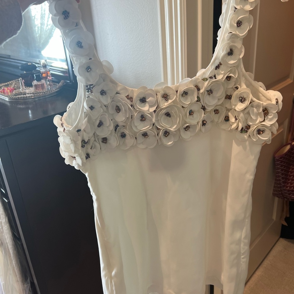 La Fuori Frosted Chloe Mini Dress White - Picture 7 of 9